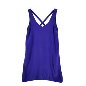 Amanda Uprichard 100% Silk Slip‎ Dress Size Small Royal Blue Sleeveles Mini